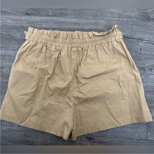 Zara High Waist Beige Women's Shorts